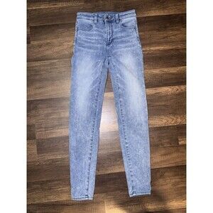 American Eagle Women's Super Hi Rise Jegging Jeans Size 0 Regular Stretch